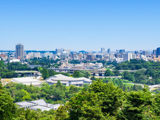 Fototapeta na wymiar 仙台　仙台城跡から眺望