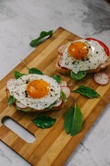 salad with salmon