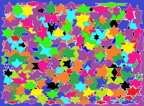 Illustration formes géométriques et couleurs