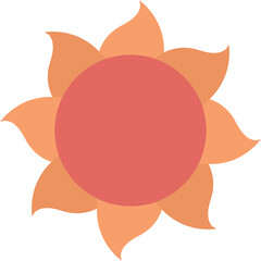 sun flat icon