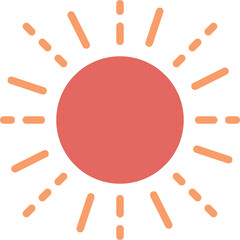 sun flat icon