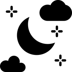night glyph icon
