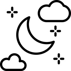 night outline icon