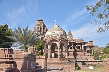 Fototapeta premium group of Temple in the Mandore garden,Jodhpur,rajasthan,india,asia