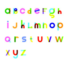 Colorful alphabet set | Vector Letters