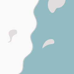 blue white papercut for template