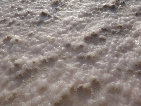 Closeup shot of salt from Las Cumaraguas for wallpaper abd background