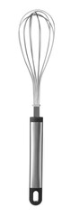 New metal balloon whisk isolated on white