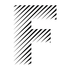 letter F logo illustration art. f logo vector line art.
