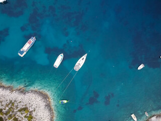 Beautiful landscape view of Greek islands
