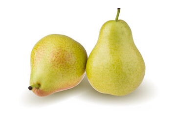 Green Pears isolated on a white background