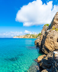 Fototapeta premium Coastal view of Antalya City in Turkey