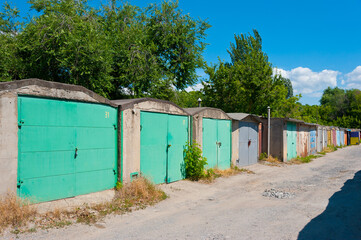 Garages - car storage rooms.