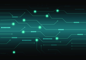 Technology background is used to make advertisements, flyers, posters, magazines.