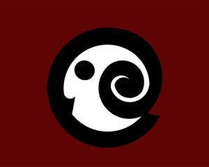a vector illustration made simply to be used as a logo or symbol