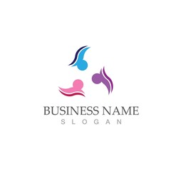 Obraz premium Community, network and social icon