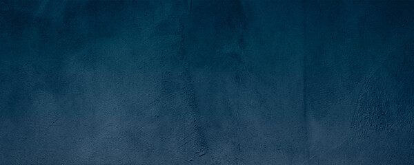 dark and blue concreate and cement wall to present product and background, wallpaper banner