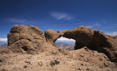 Gran Canaria, landscape of the central part of the island, Las Cumbres, ie The Summits, hiking...