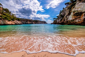 cala macarella, menorca, spain