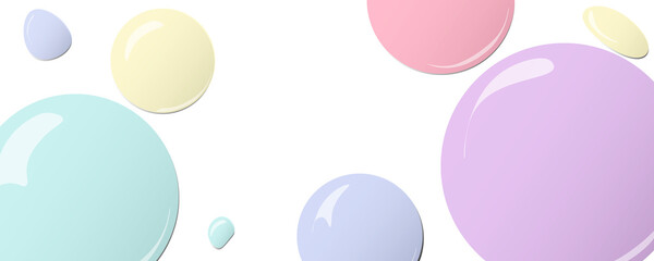 Pastel bubbles  banner