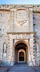Naklejka premium entrance to the Ibiza castle