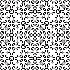 floral seamless pattern background.Geometric ornament for wallpapers and backgrounds. Black and white 

pattern. 