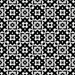 floral seamless pattern background.Geometric ornament for wallpapers and backgrounds. Black and white 

pattern. 