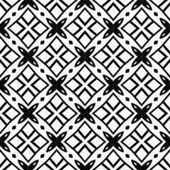 floral seamless pattern background.Geometric ornament for wallpapers and backgrounds. Black and white 

pattern. 