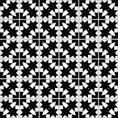 
floral seamless pattern background.Geometric ornament for wallpapers and backgrounds. Black and white 

pattern. 