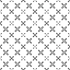 
floral seamless pattern background.Geometric ornament for wallpapers and backgrounds. Black and white 

pattern. 