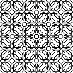 
floral seamless pattern background.Geometric ornament for wallpapers and backgrounds. Black and white 

pattern. 