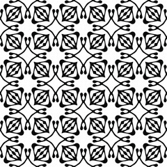
floral seamless pattern background.Geometric ornament for wallpapers and backgrounds. Black and white 

pattern. 