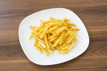french fries on a plate