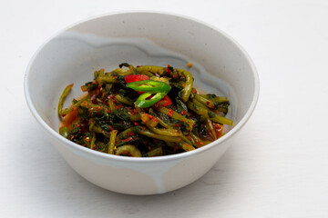 Korean Yeolmu Kimchi  Spicy fermented young radish
