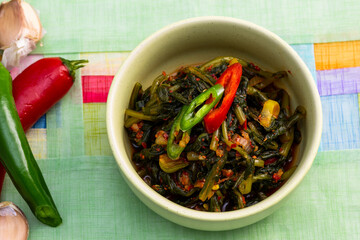 Korean Yeolmu Kimchi  Spicy fermented young radish