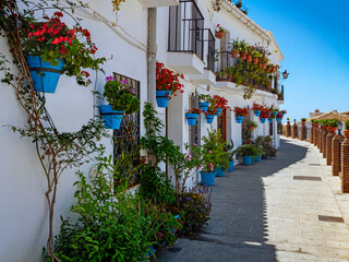 Mijas village in Andalusia with white houses, Spain