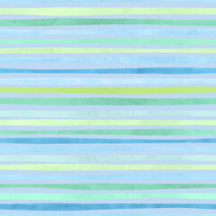 Seamless pattern with vibrant blue and green stripes