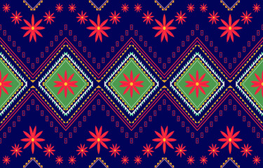 Tribal ethnic vector pattern.Designs for fabric and printing.Geometric ethnic pattern embroidery design for background or wallpaper and clothing.