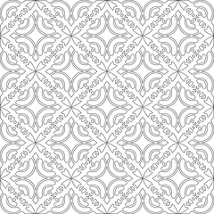 
Vector geometric pattern. Repeating elements stylish background abstract ornament for wallpapers and 

backgrounds. Black and white colors 