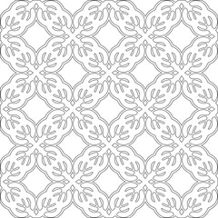 
Vector geometric pattern. Repeating elements stylish background abstract ornament for wallpapers and 

backgrounds. Black and white colors 