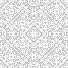 
Vector geometric pattern. Repeating elements stylish background abstract ornament for wallpapers and 

backgrounds. Black and white colors 