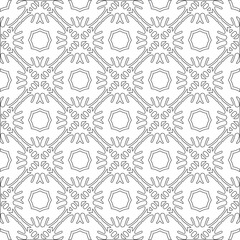 
Vector geometric pattern. Repeating elements stylish background abstract ornament for wallpapers and 

backgrounds. Black and white colors 