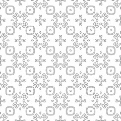 
Vector geometric pattern. Repeating elements stylish background abstract ornament for wallpapers and 

backgrounds. Black and white colors 