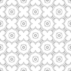 
Vector geometric pattern. Repeating elements stylish background abstract ornament for wallpapers and 

backgrounds. Black and white colors 