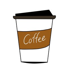 cup of coffee with paper