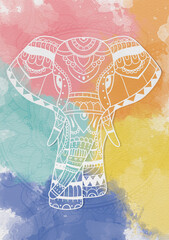 Colorful Mandala Elephant