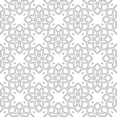 
Vector geometric pattern. Repeating elements stylish background abstract ornament for wallpapers and 

backgrounds. Black and white colors 