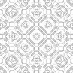 
Vector geometric pattern. Repeating elements stylish background abstract ornament for wallpapers and 

backgrounds. Black and white colors 
