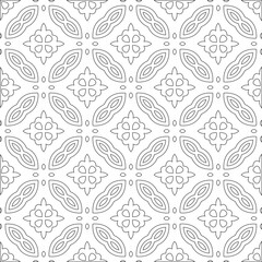
Vector geometric pattern. Repeating elements stylish background abstract ornament for wallpapers and 

backgrounds. Black and white colors 