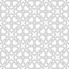 
Vector geometric pattern. Repeating elements stylish background abstract ornament for wallpapers and 

backgrounds. Black and white colors 